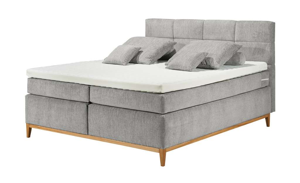 uno Boxspringbett  Eleonor ¦ grau Betten > Boxspringbetten > Boxspringbetten 180x200 - Höffner