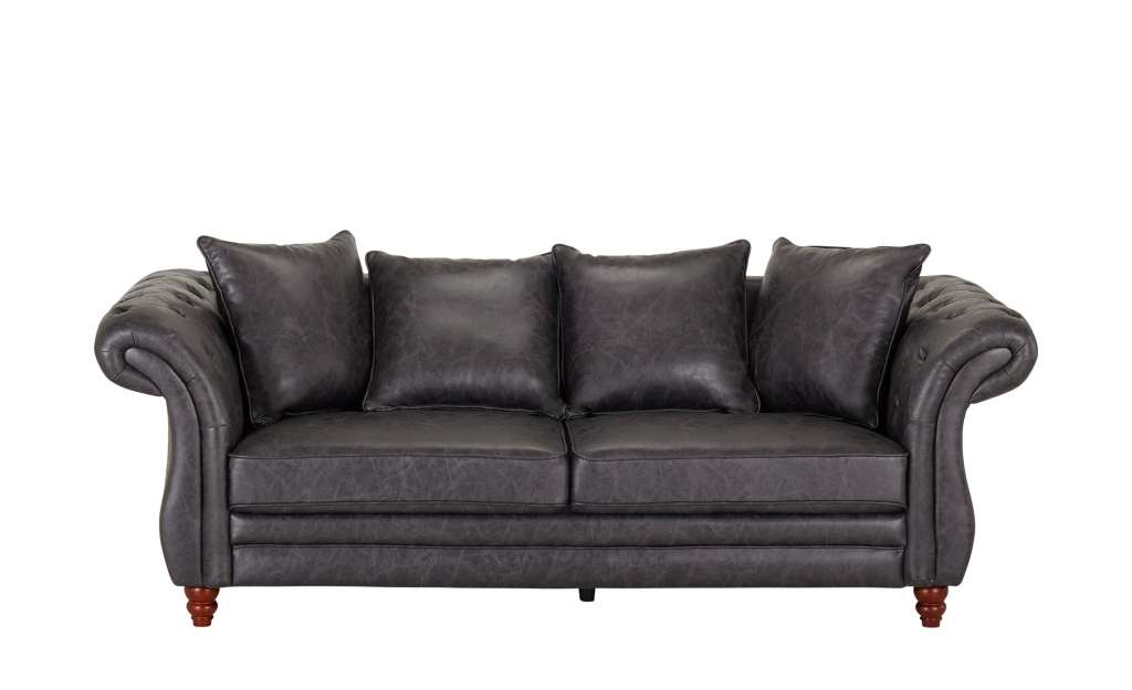 uno Einzelsofa  Kim ¦ grau Polstermöbel > Sofas > 3-Sitzer - Höffner