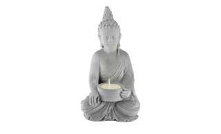 Teelichthalter  Buddha ¦ grau ¦ Betonfaser Dekoration > Kerzen & Lichter > Kerzenständer - Höffner