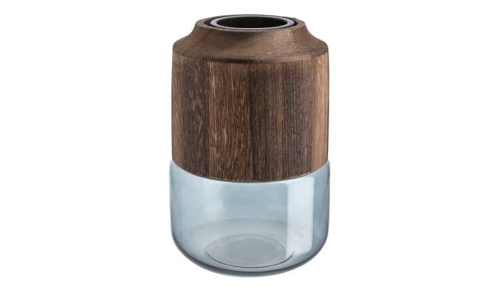 Vase ¦ holzfarben ¦ Glas , Paulownia Ø: 13.2 Dekoration > Vasen - Höffner