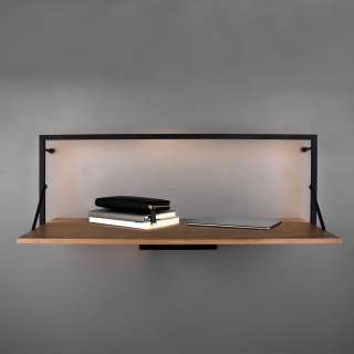 Beleuchtetes Wandboard 30 cm tief Metallgestell