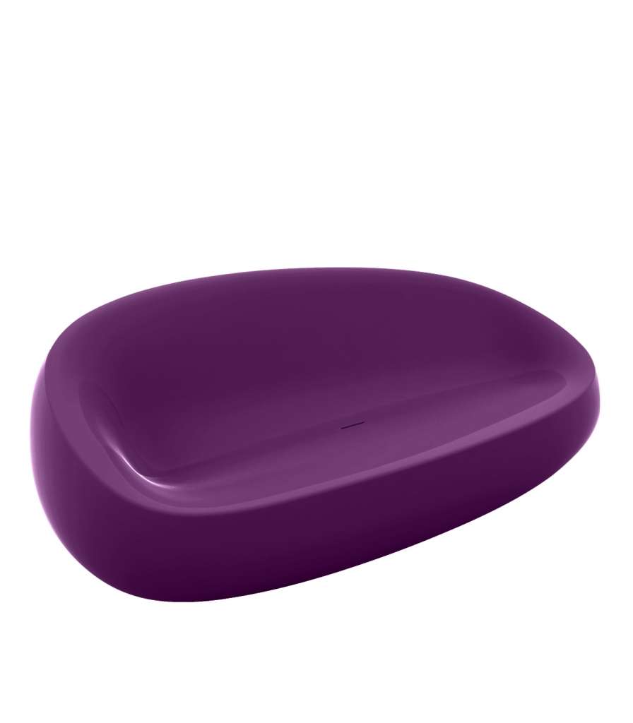 Vondom - Stone Lounge Sofa - pflaume - outdoor