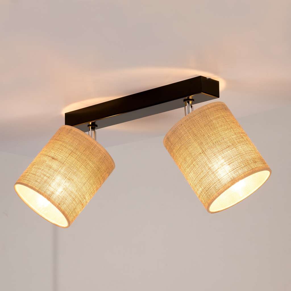 home24 Deckenleuchte Jute IV