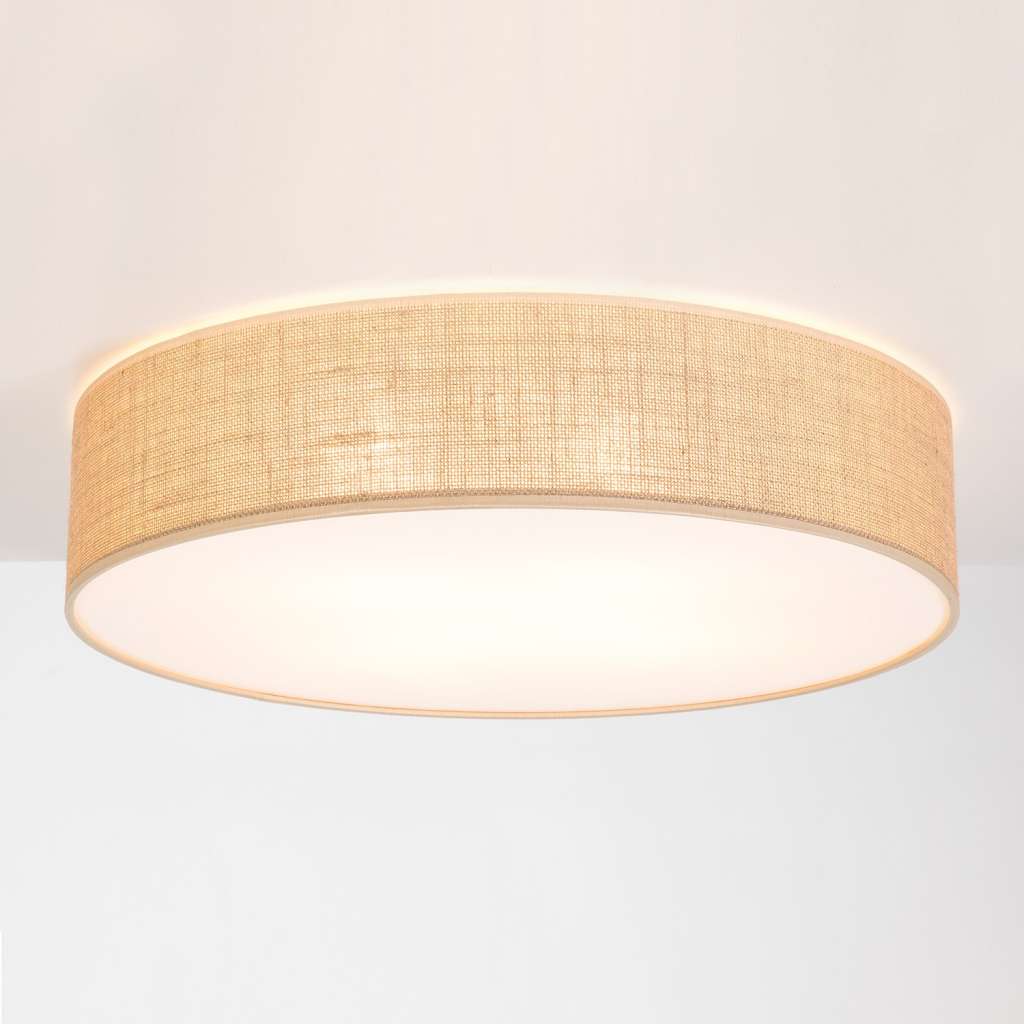 home24 Deckenleuchte Jute III