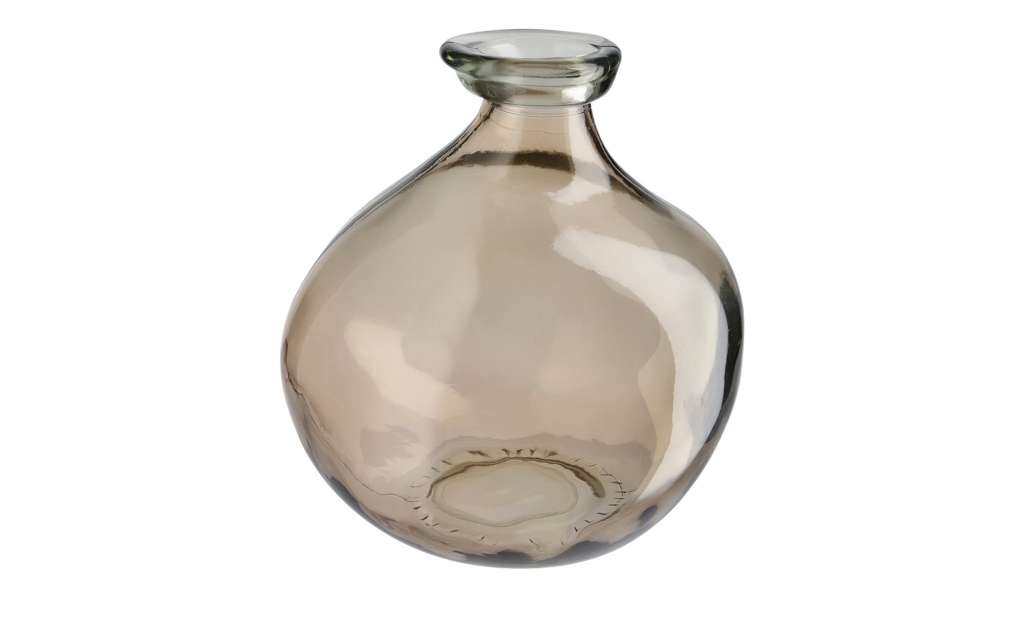 Vase ¦ braun ¦ Glas  Ø: 16 Dekoration > Vasen - Höffner