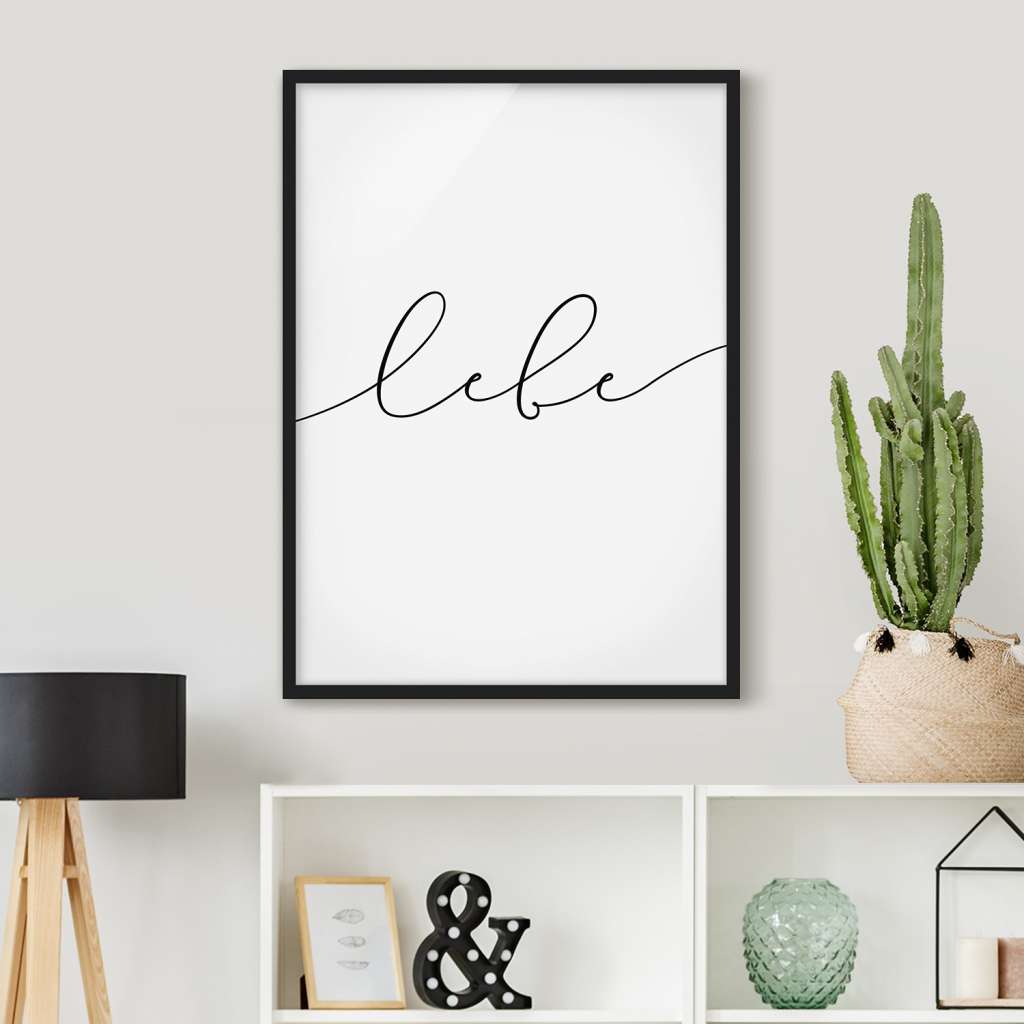 home24 Bild Lebe Kalligraphie