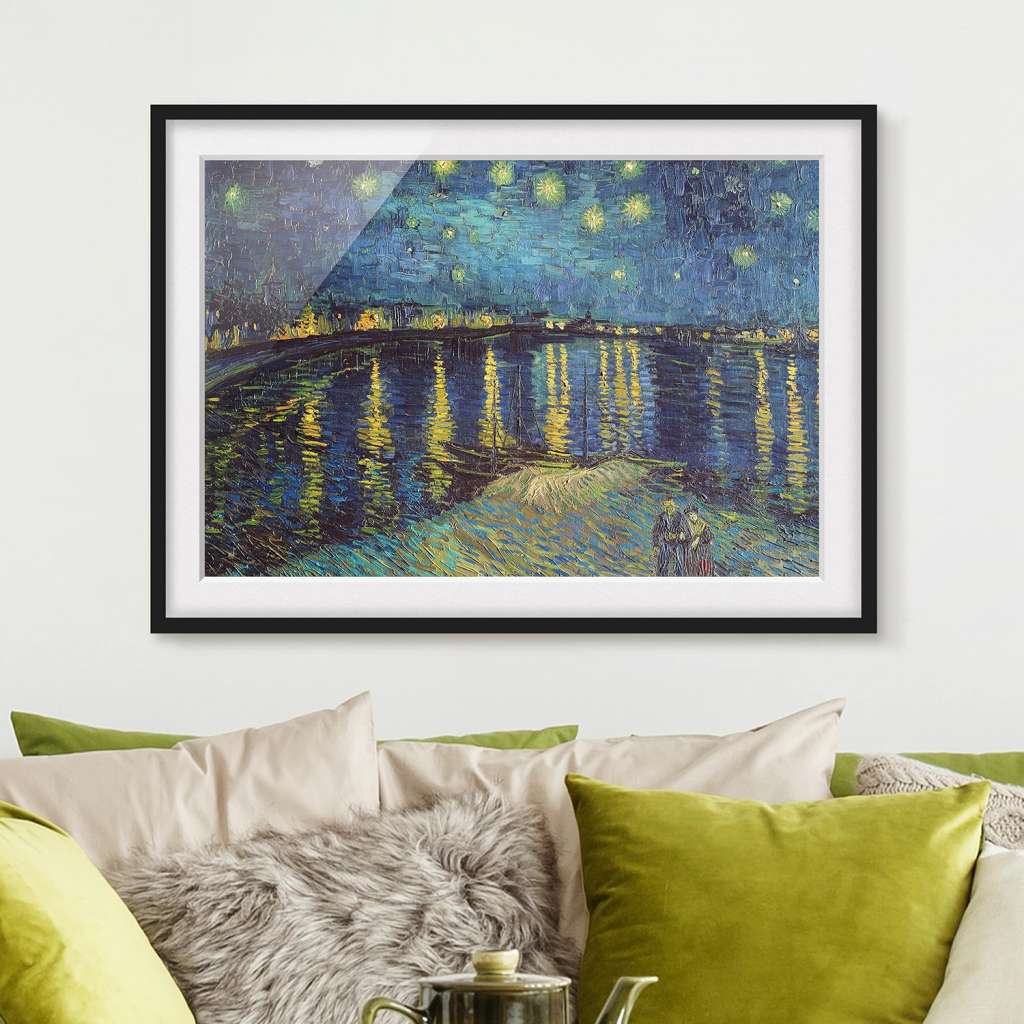 home24 Bild Sternennacht über der Rhone