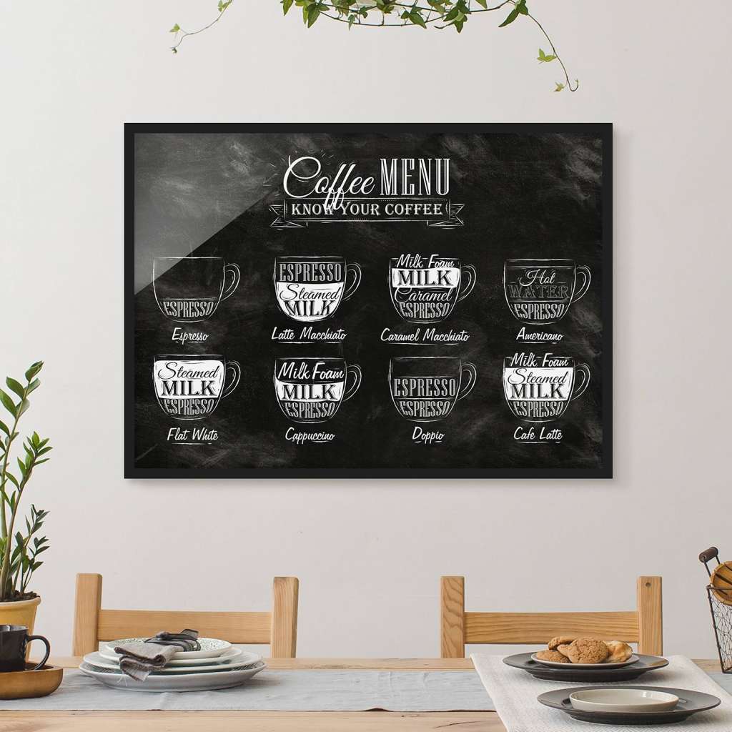 home24 Bild Kaffeesorten Kreidetafel I