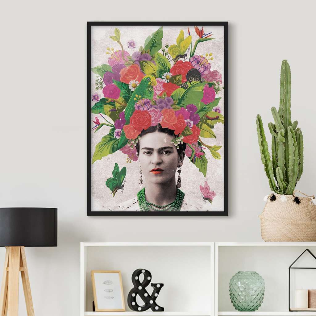 home24 Bild Frida Kahlo Blumenportrait