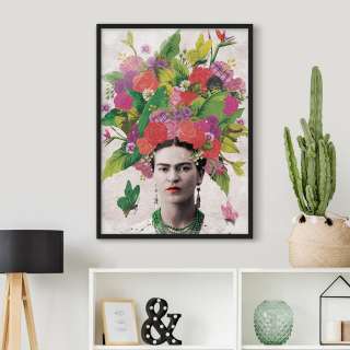 home24 Bild Frida Kahlo Blumenportrait
