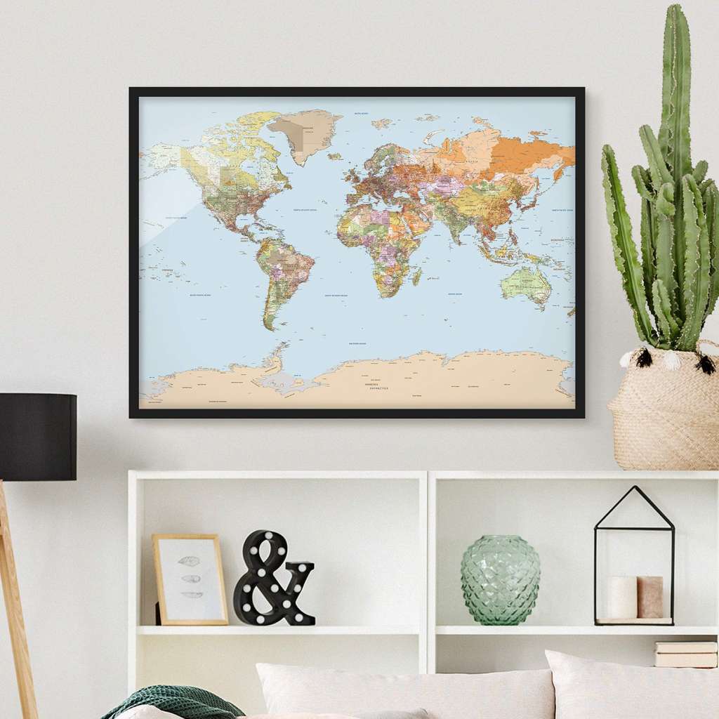 home24 Bild Politische Weltkarte V