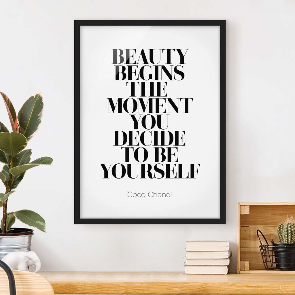 home24 Bild Be Yourself Coco Chanel