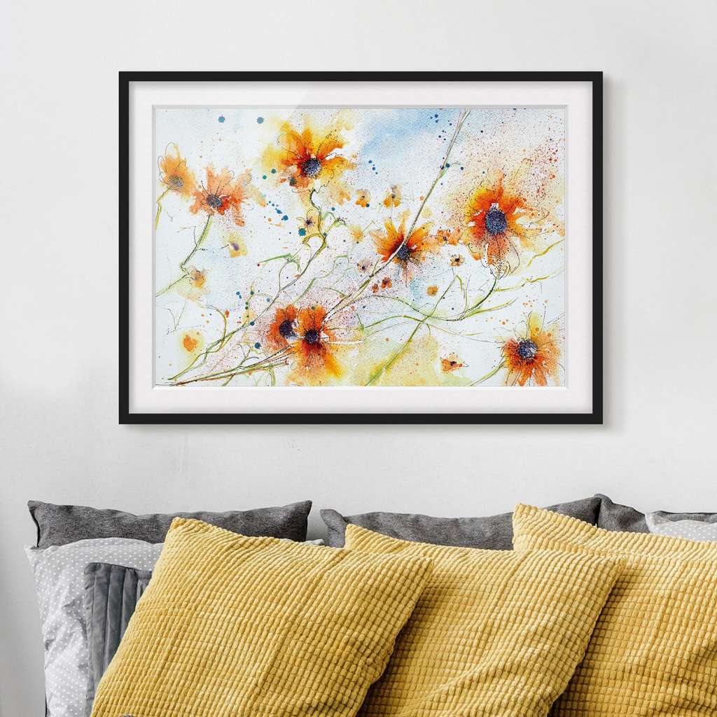 home24 Bild Painted Flowers II