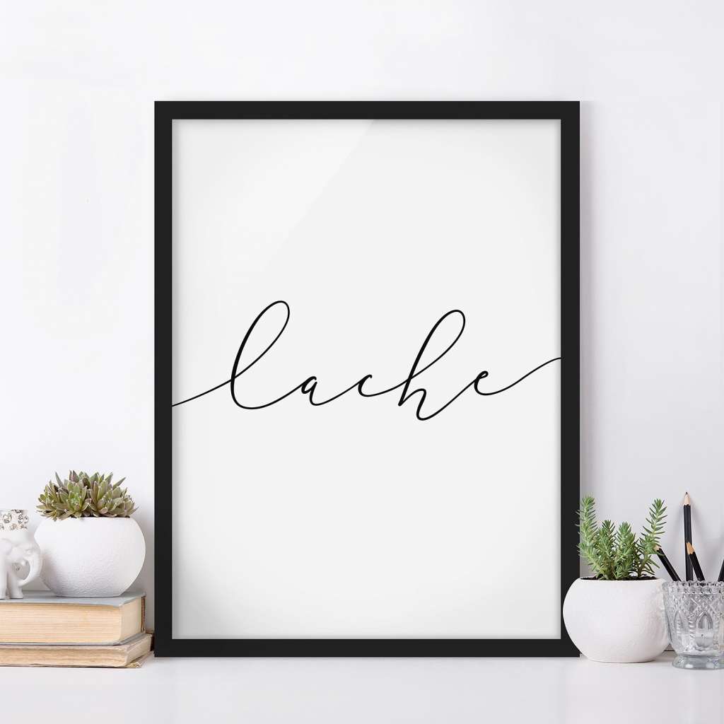 home24 Bild Lache Kalligraphie