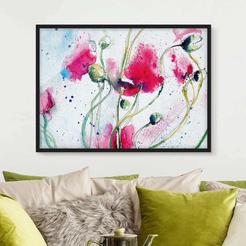 home24 Bild Painted Poppies I