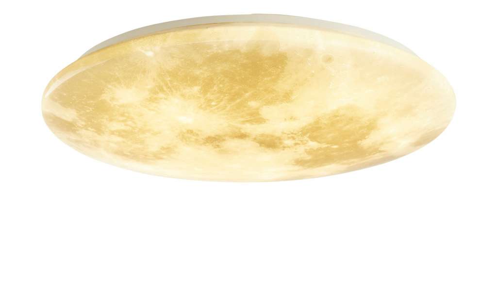 Trio LED-Deckenleuchte in Mondoptik `groß` ¦ grau Ø: 60 Lampen & Leuchten > Innenleuchten > Deckenleuchten - Höffner