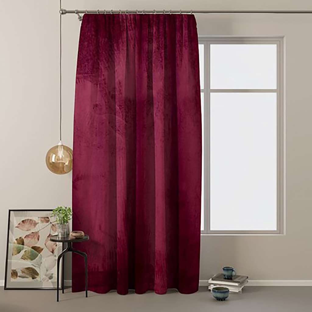 home24 Vorhang mit Kräuselband Velvet