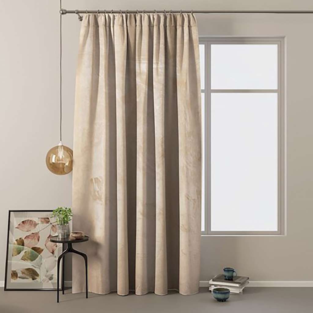 home24 Vorhang mit Kräuselband Velvet
