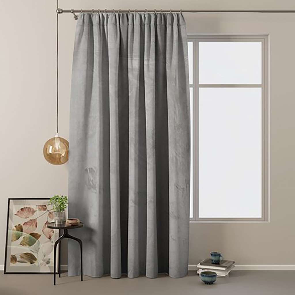 home24 Vorhang mit Kräuselband Velvet
