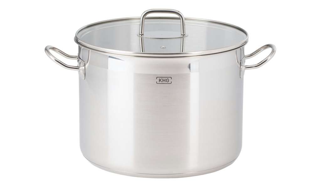 KHG Kochtopf 10 Liter  Luna ¦ silber ¦ Edelstahl Ø: 26 Töpfe & Pfannen & Zubehör > Töpfe - Höffner