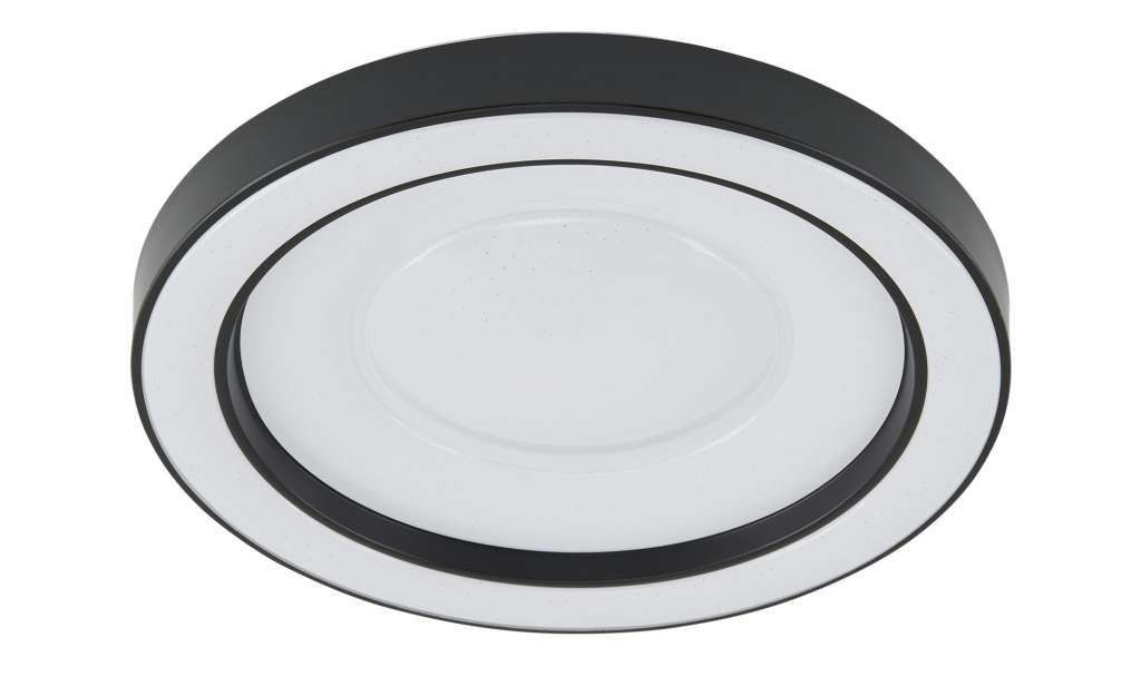 LED-Deckenleuchte, schwarz mit Fernbedienung ¦ schwarz Ø: 49 Lampen & Leuchten > Innenleuchten > Deckenleuchten - Höffner
