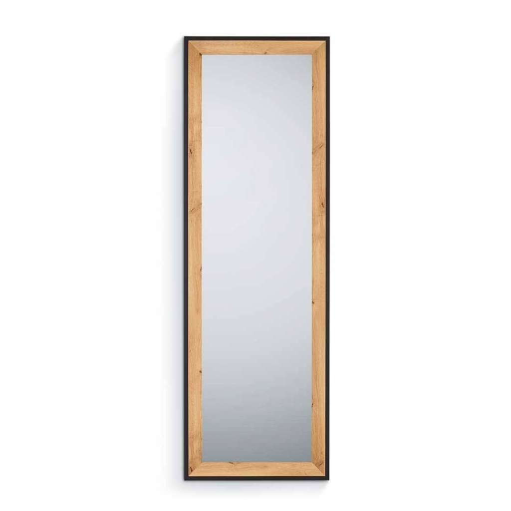 Schlafzimmerspiegel in Wildeichefarben Schwarz