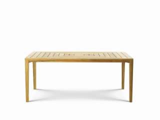 Ethimo - Friends Tisch rechteckig - Mahogany Ostuni White - outdoor