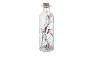 Deko Flasche mit Trockenblumen ¦ mehrfarbig ¦ Naturprodukte, Glas  Ø: 5.5 Dekoration > Dekoartikel - Höffner