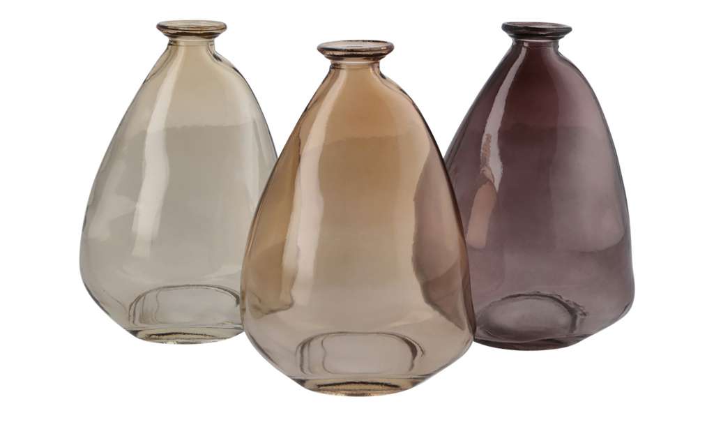 Vase, sortiert ¦ braun ¦ Glas  Ø: 8 Dekoration > Vasen - Höffner