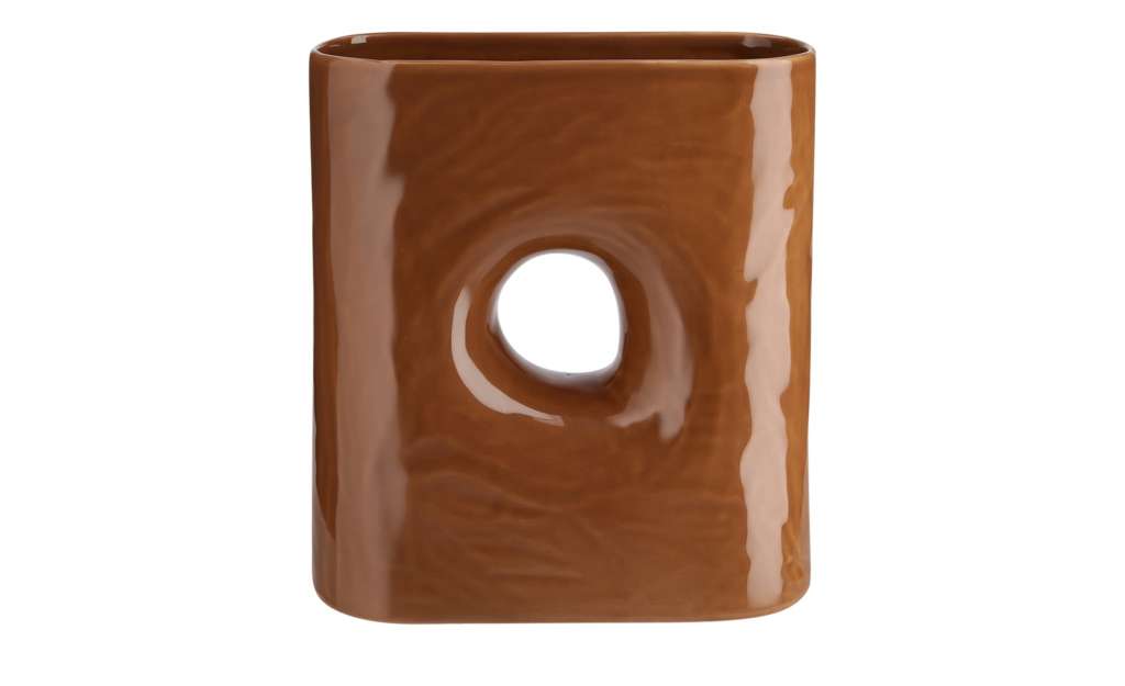 Vase ¦ braun ¦ Steingut Dekoration > Vasen - Höffner