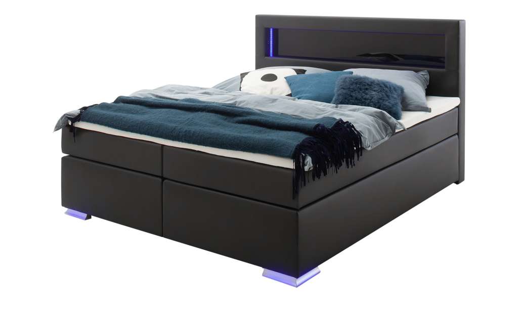 Boxspringbett  Madley ¦ schwarz Betten > Boxspringbetten > Boxspringbetten 180x200 - Höffner
