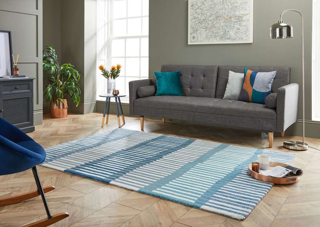 home24 Kurzflorteppich Linear Stripe