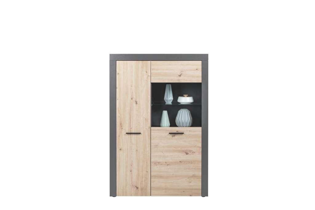 Vitrine Corbeto Artisan ¦ grau Kommoden & Sideboards > Vitrinen - Höffner