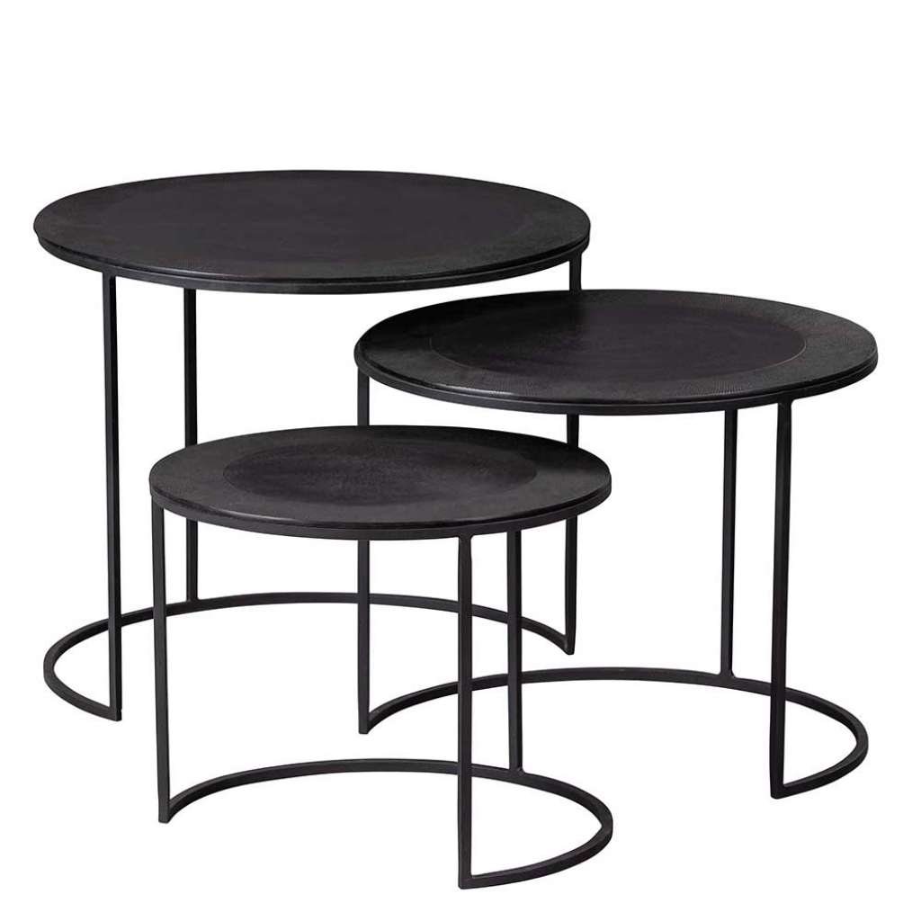Wohnzimmer Tische aus Metall Industrie Stil (dreiteilig)