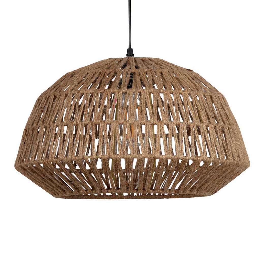 Deckenleuchten aus Jute Geflecht Metallrahmen (zweiteilig)