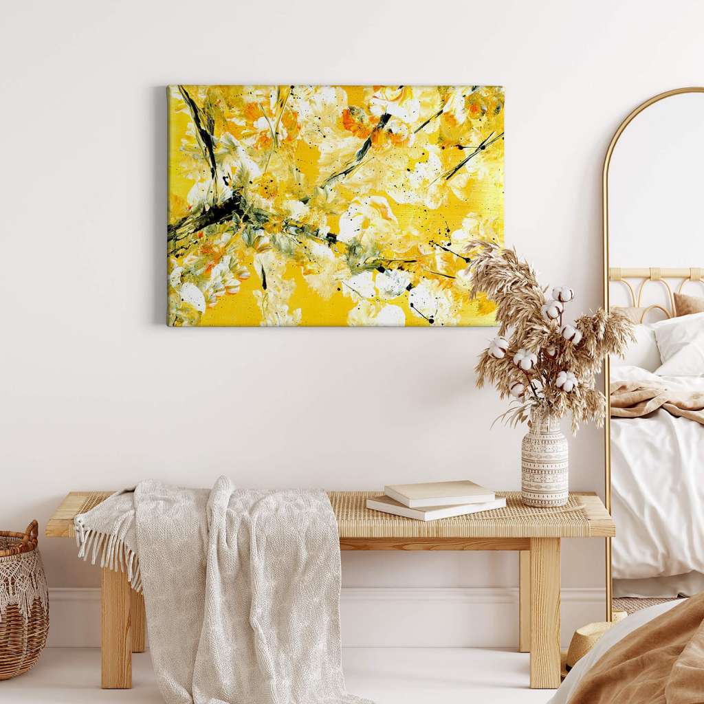 home24 Leinwandbild Heyday Gelb