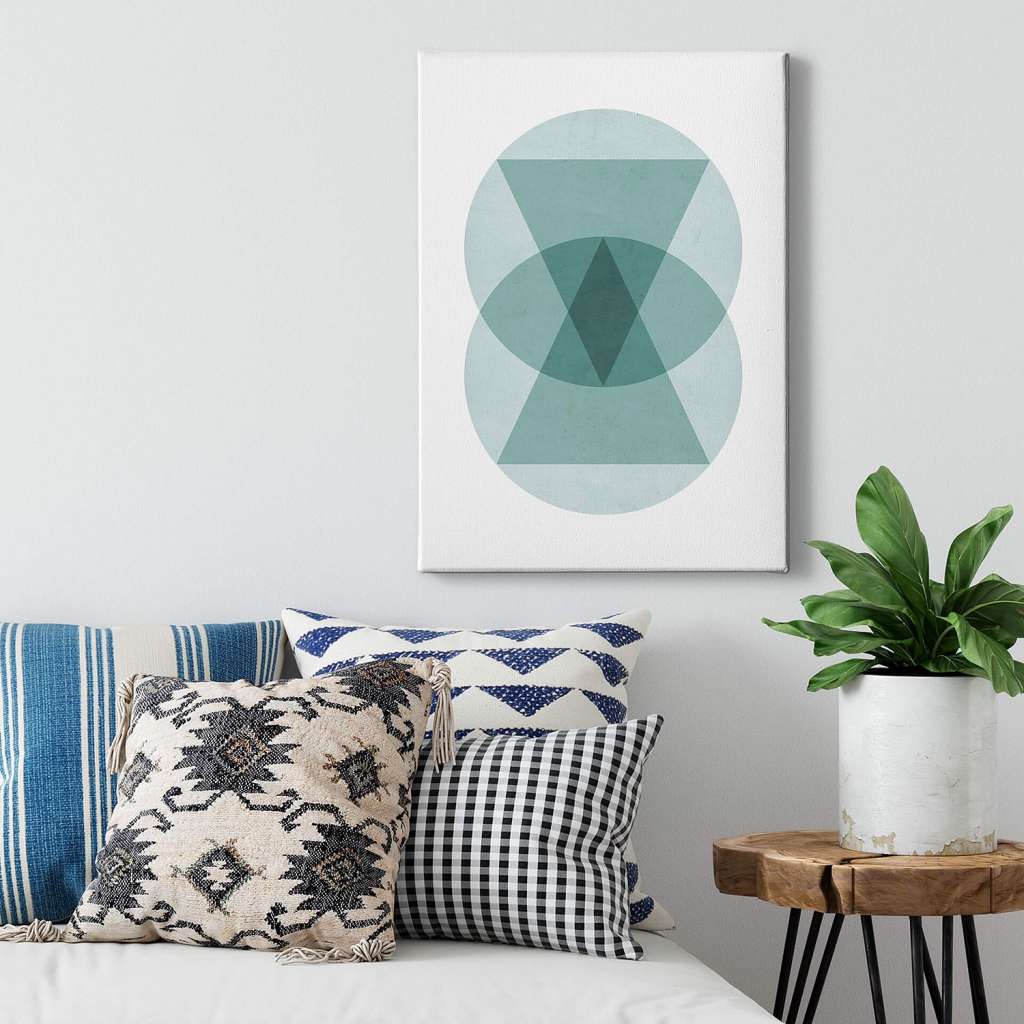 home24 Leinwandbild Circles and Triangle
