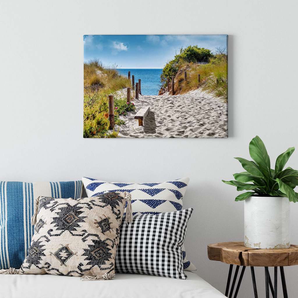home24 Leinwandbild Strand Coast View