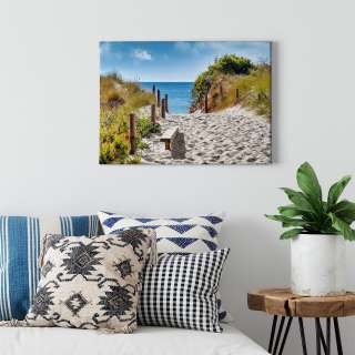 home24 Leinwandbild Strand Coast View