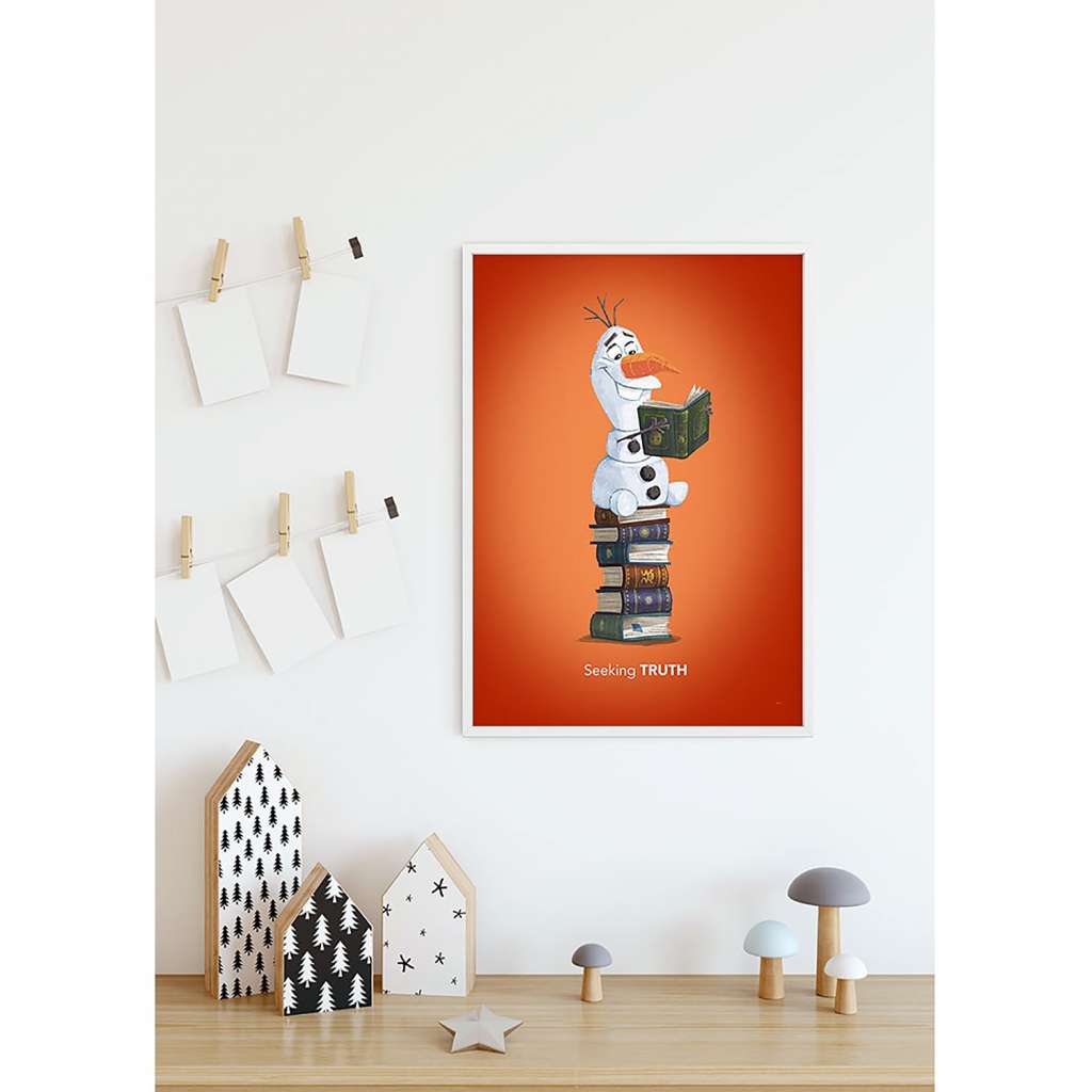 home24 Wandbild Frozen Olaf Reading