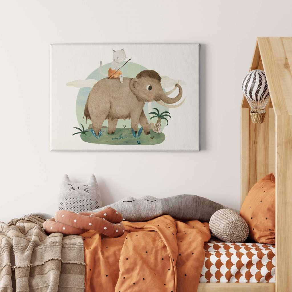 home24 Wandbild Elefant Stone Age