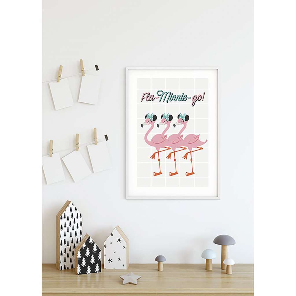 home24 Wandbild Minnie Mouse Fla-Minnie-go