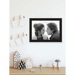 home24 Wandbild Star Wars Leia Han Love