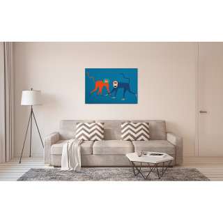home24 Leinwandbild Affe Monkey Business