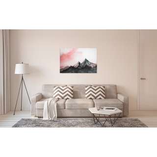 home24 Leinwandbild Berge Mountain Paint
