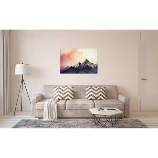 home24 Leinwandbild Berge Mountain Paint