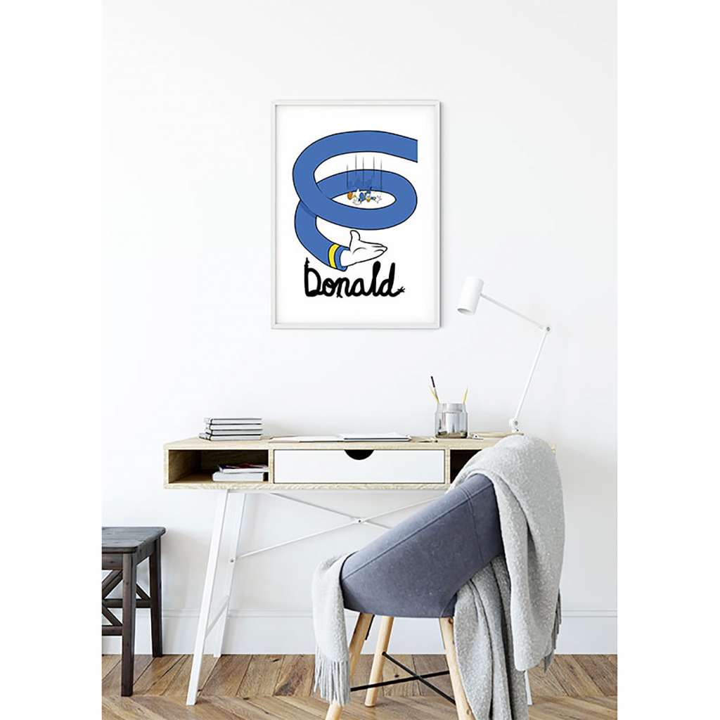 home24 Wandbild Donald Duck Spiral