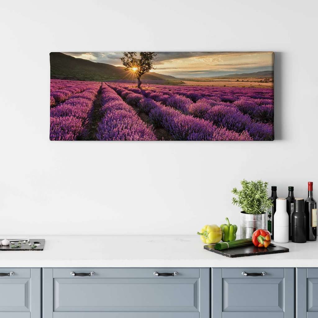 home24 Wandbild Lavendelfeld