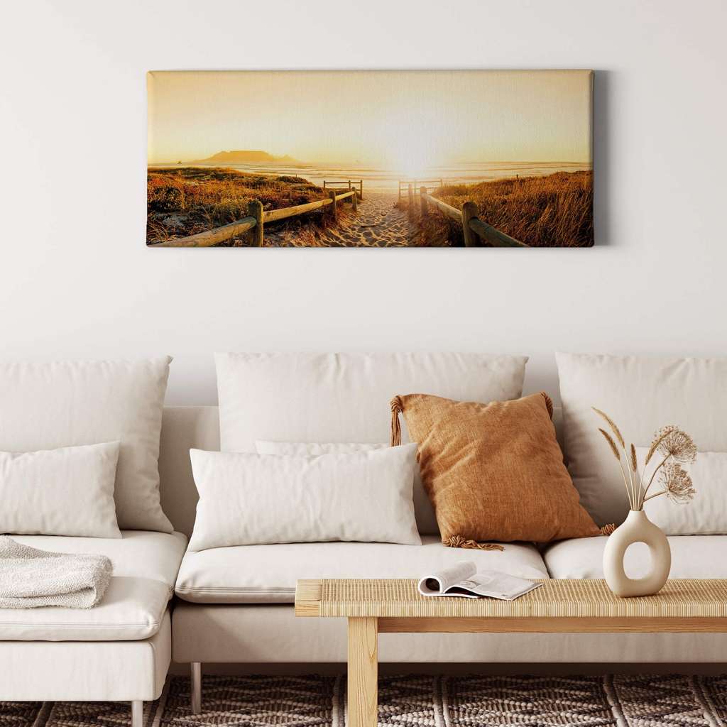 home24 Leinwandbild Natur Sunset Beach