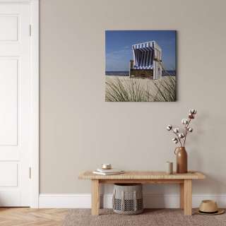 home24 Leinwandbild Strandkorb Beach Chair